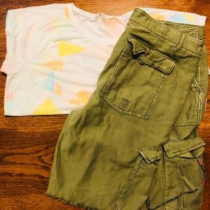 American Eagle long board shorts.